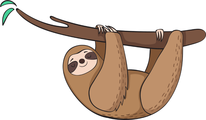 Three-toed Sloth (822x480), Png Download