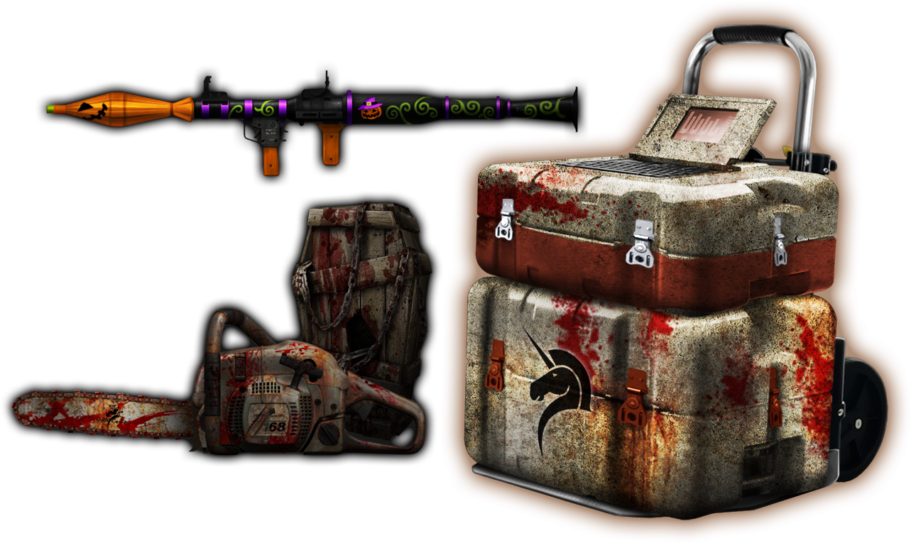 Rusty Chain Saw Launcher Package (1732x1107), Png Download