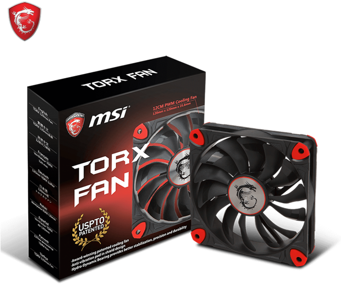 Msi Torx Fan 12cm (700x700), Png Download