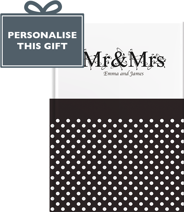 Personalised Mr & Mrs - J Crew Polka Dot One Shoulder (800x800), Png Download