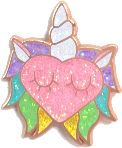 Custom Gold Metal Hard Enamel Unicorn Enamel Pins With - Embroidery (750x750), Png Download