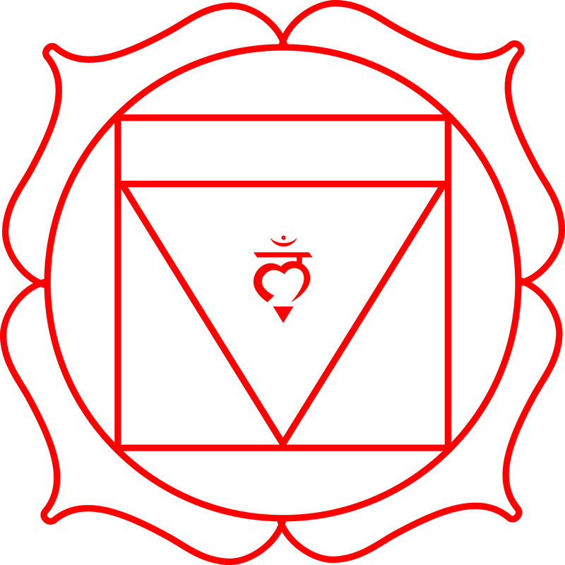 First Chakra - Easy Mandala Mindfulness Colouring (800x800), Png Download