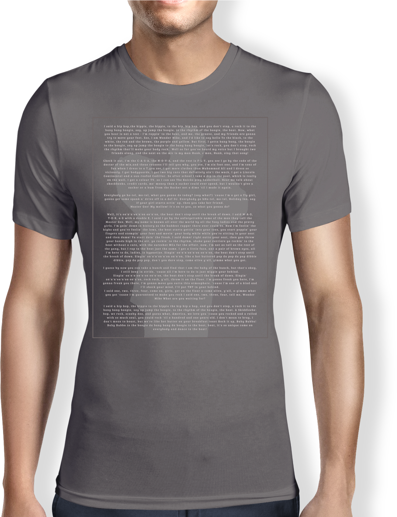 Rappers - Lyrics -grey - T Shirt - Camiseta Sargento De Hierro (1539x1698), Png Download