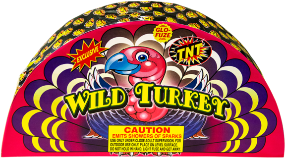 Large - Wild Turkey Fireworks (600x600), Png Download