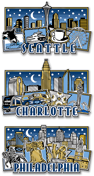 Skyline With Boxes Concept (600x600), Png Download