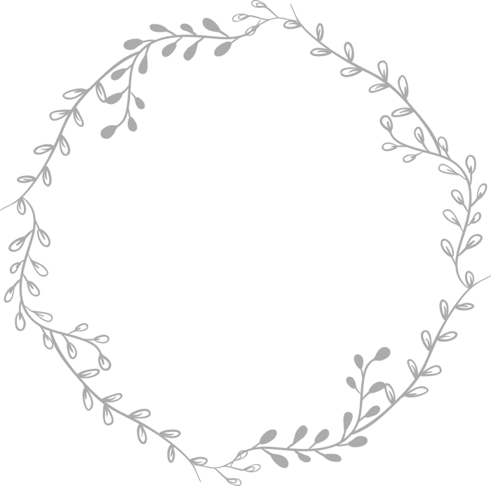 Tumblr Border Circle Transparent White Pictures Png - Transparent Background Wreath Clipart Black And White (700x693), Png Download