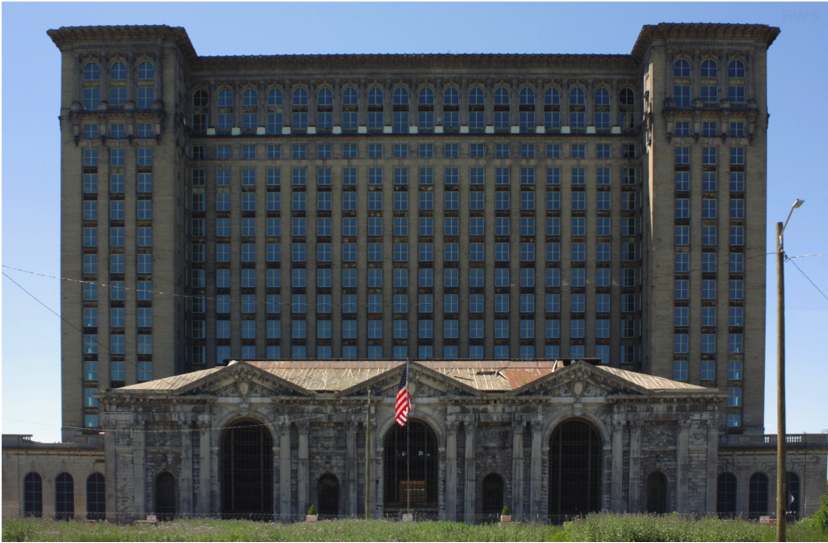 Ford Acquires Iconic Railway Station For Its Future - Michigan Central Station (828x824), Png Download