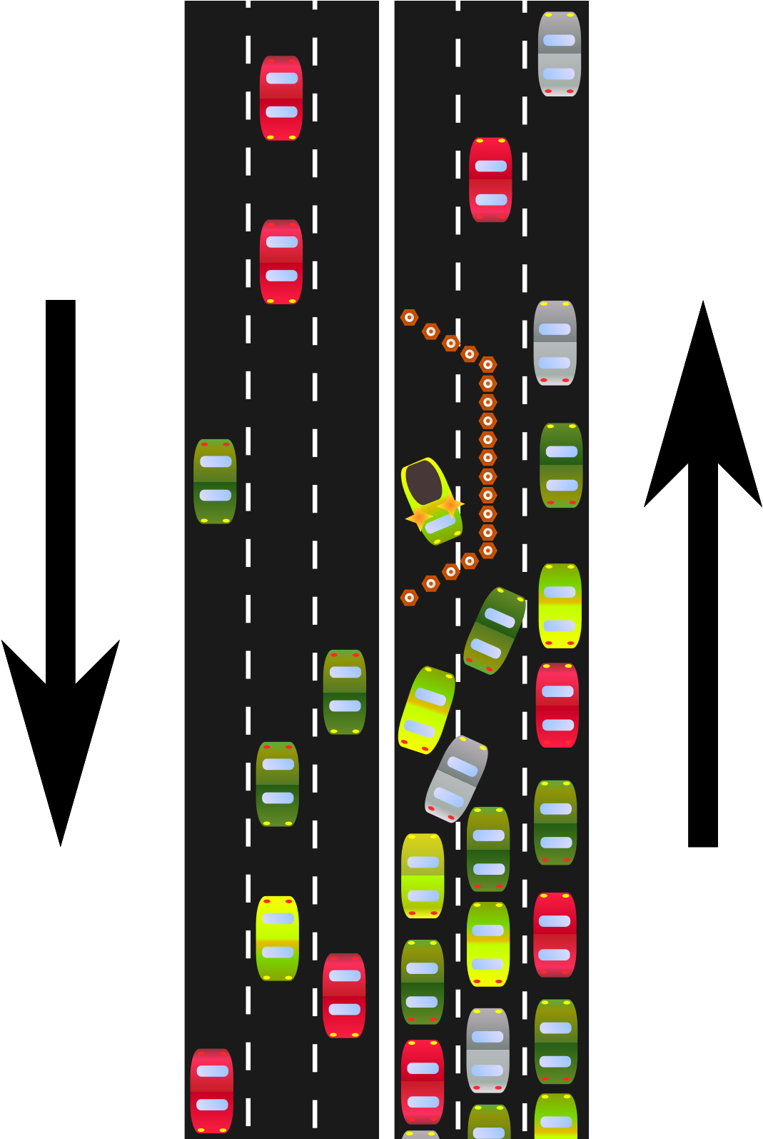 Traffic Bottleneck - ボトル ネック 現象 (1200x1594), Png Download
