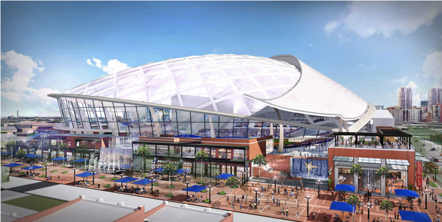 Another Collapsed Stadium Deal Raises Questions About - Ybor City Rays Stadium (870x580), Png Download