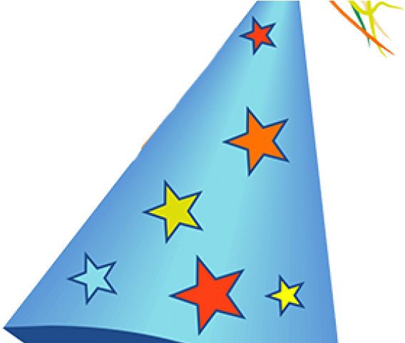 Happy New Year Clipart Hat - Blue Birthday Hat Png (640x480), Png Download