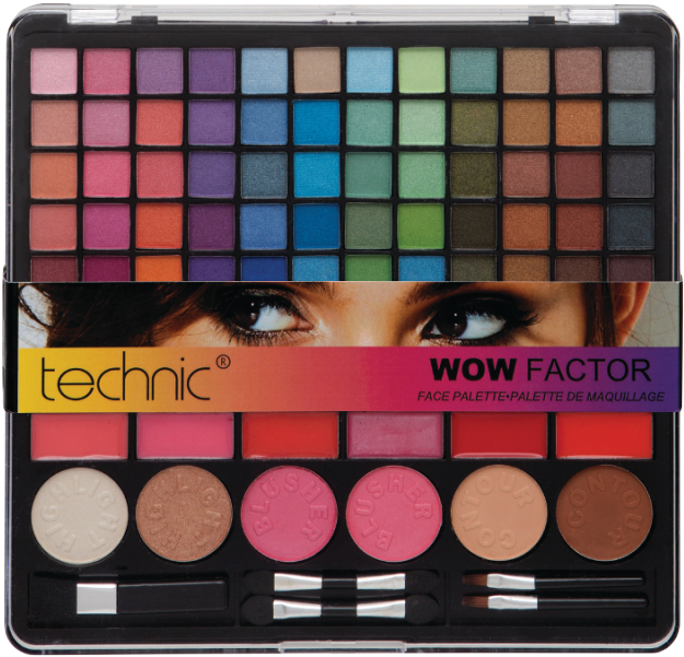 Technic Wow Factor Face Palette Petite - Cosmetics (800x800), Png Download