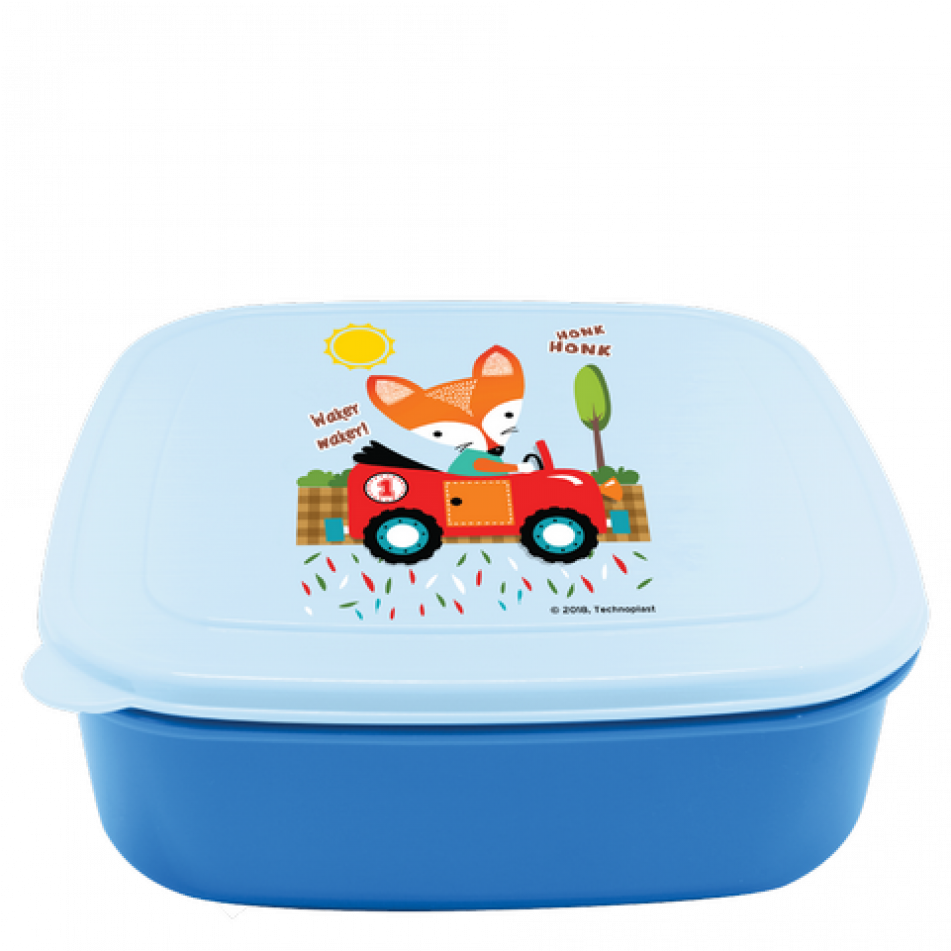 Sealware Square Box 1020 Ml - Cartoon (980x950), Png Download