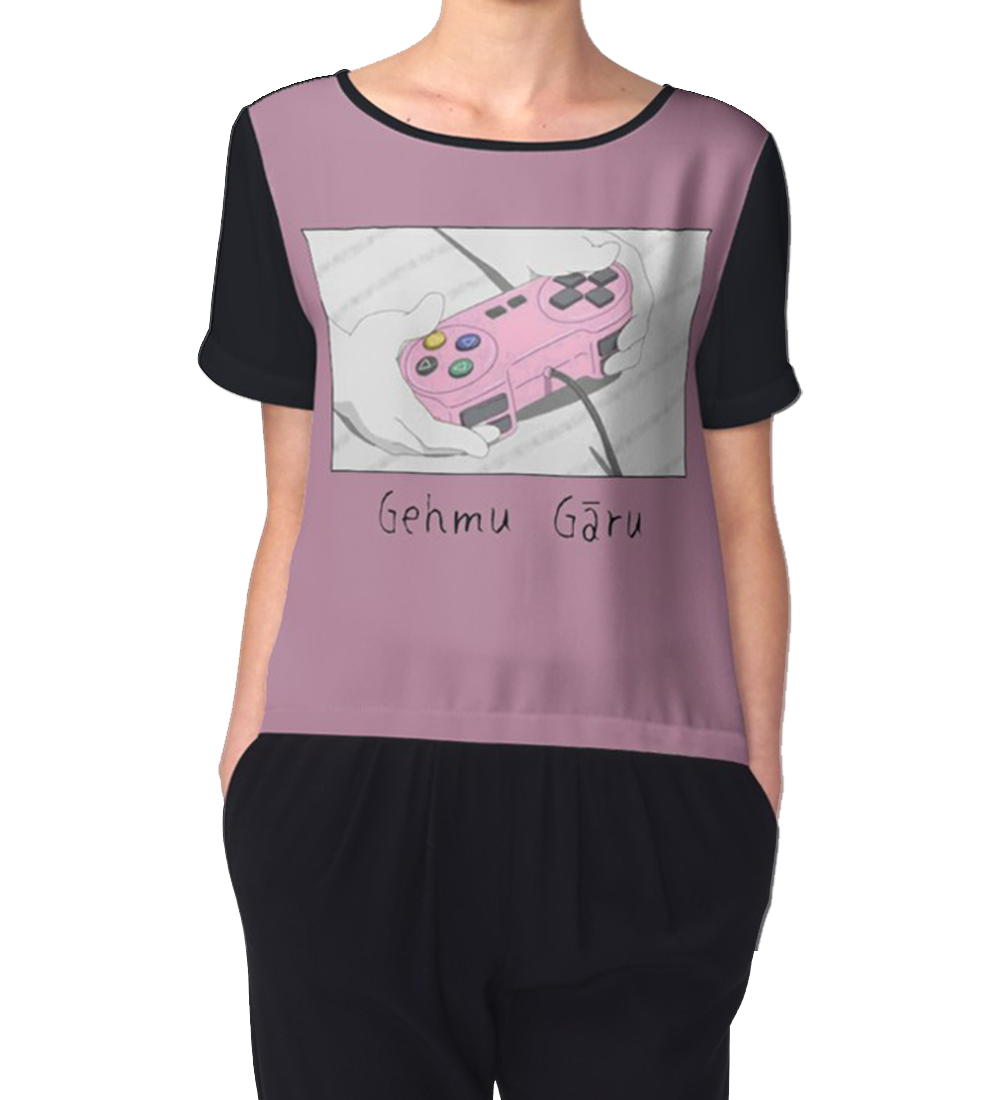'gamer Girl' Chiffon Top - Top (985x1100), Png Download