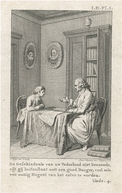 Over Antiquariaat De Zilveren Eeuw En Rob De Bree - Man En Een Jongen Zittende Aan Een Tafel In Een Vertrek (459x692), Png Download