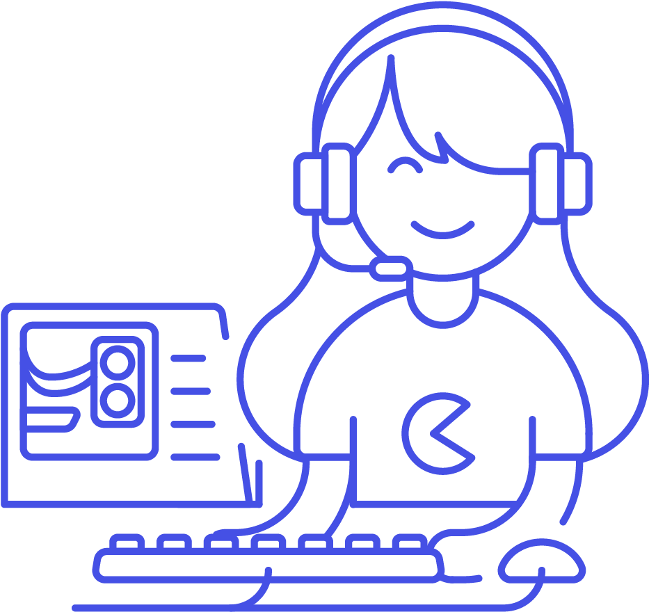 17 Gamer Female Caucasian - Cartoon (1025x1148), Png Download