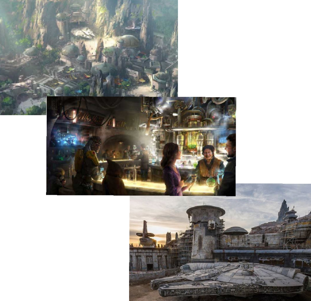 Upload - Disney World Star Wars Galaxies Edge (1000x970), Png Download