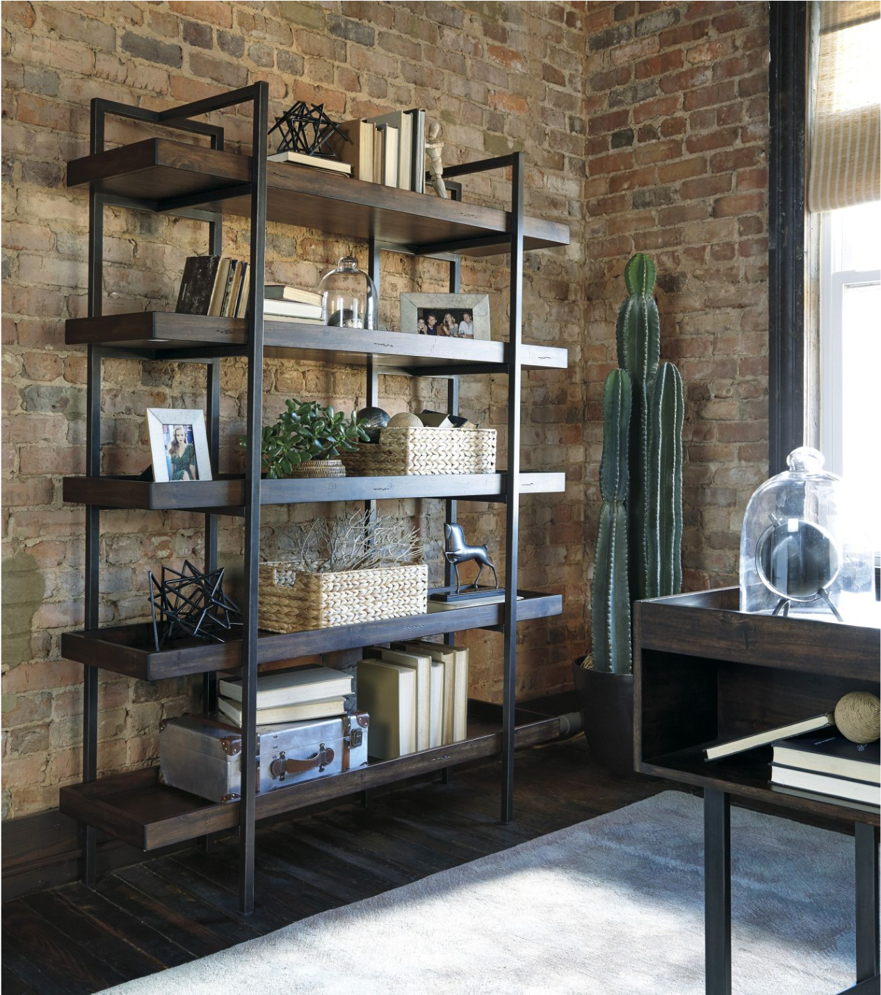 This Ashley Bookcase Makes A Great First Impression - Strathmore Bookcase (2560x1430), Png Download