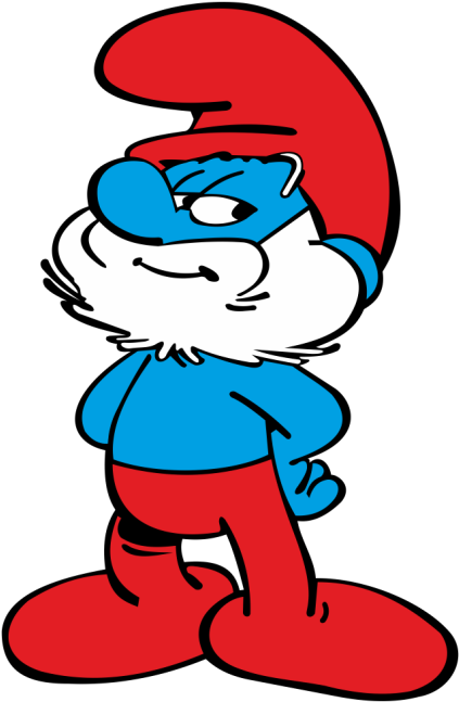 Papa Smurf (716x716), Png Download
