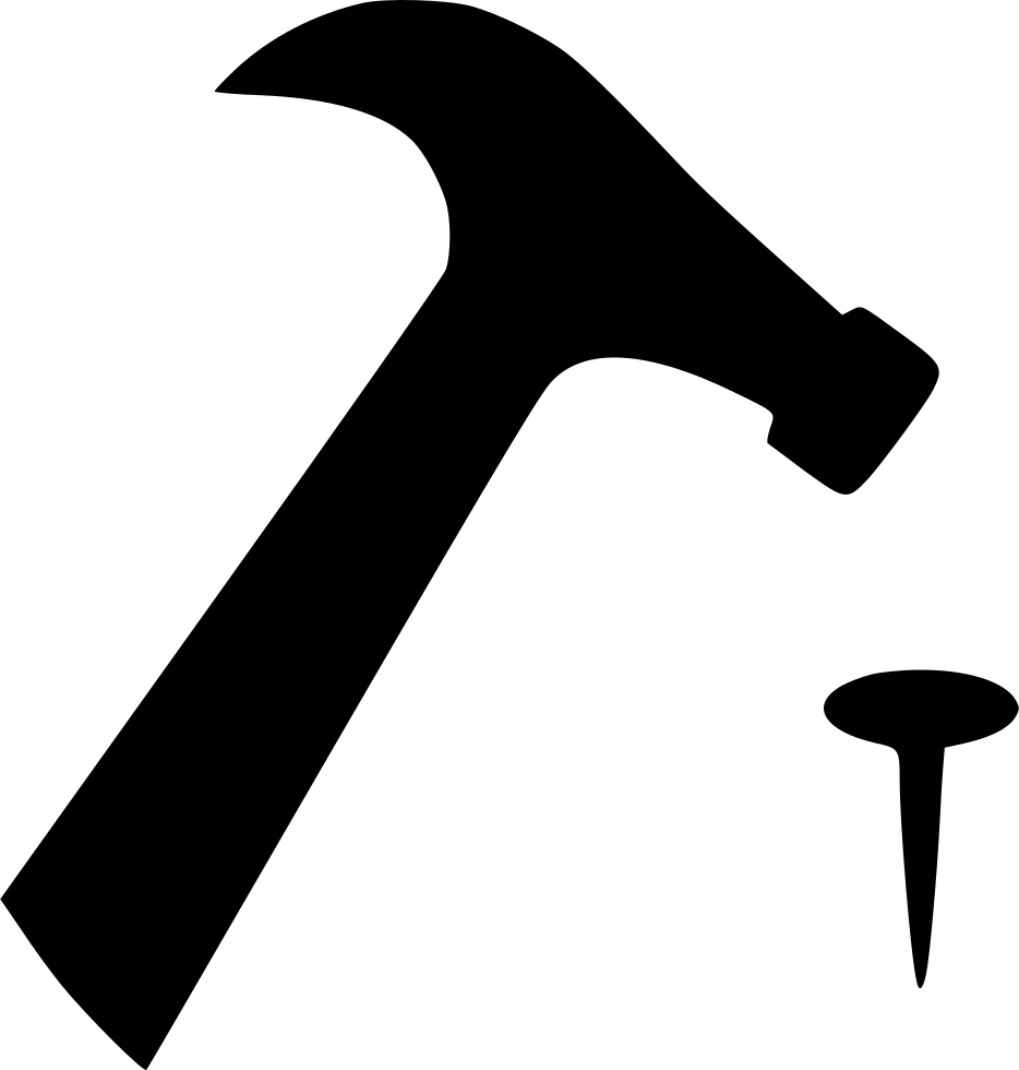 Download Banner Library Nail Svg Png Icon Free Download Onlinewebfonts Hammer And Nail Icon Png Image With No Background Pngkey Com