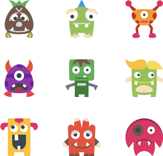 Monster - Cartoon (600x564), Png Download