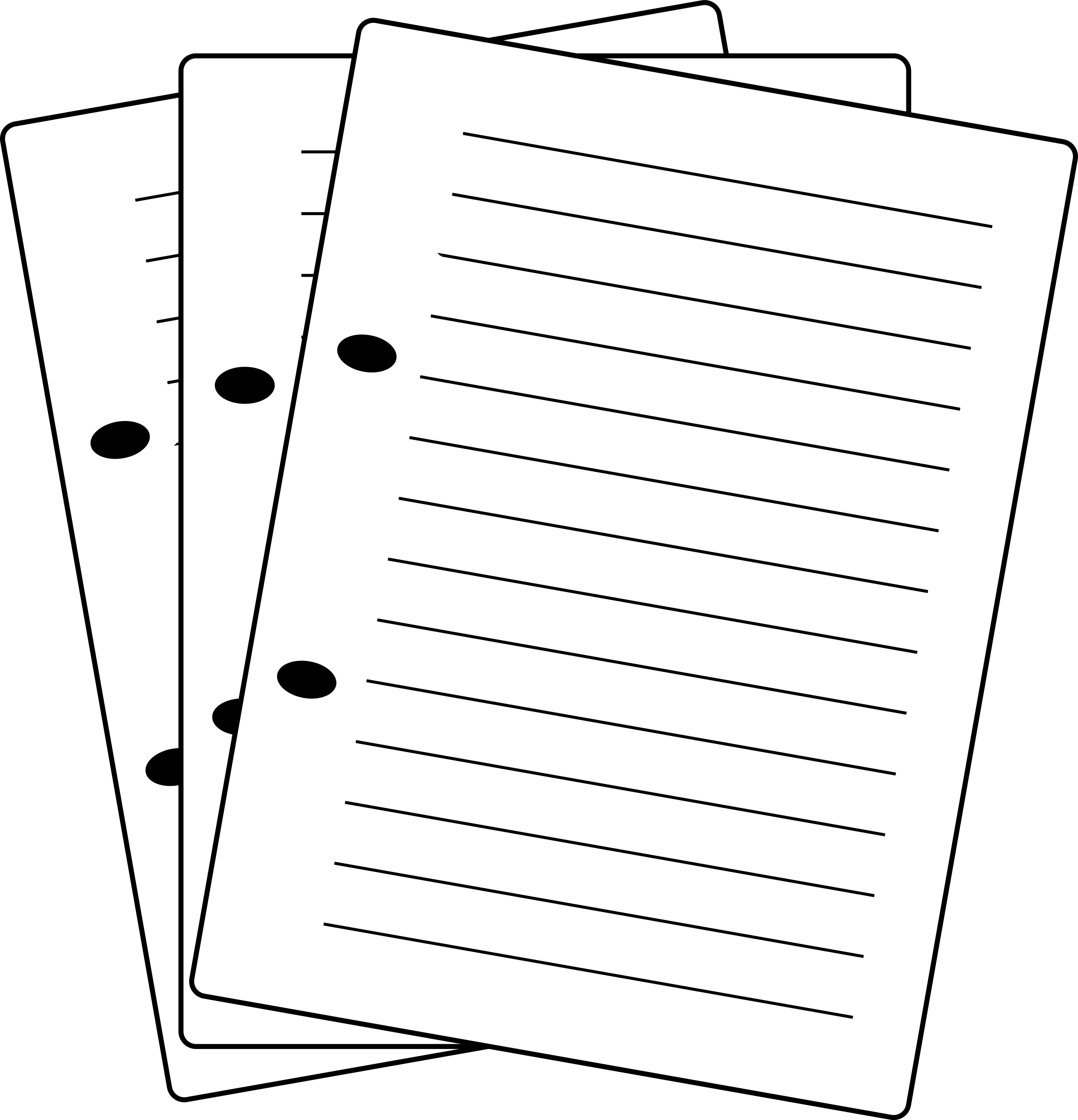 Big Image - Hoja De Documentos Png (2400x2493), Png Download