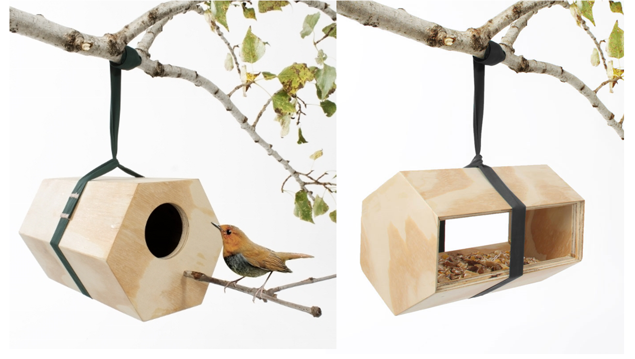 Neighbirds Birdhouse Neighbirds Feeder - Wooden Birdhouses (1271x1271), Png Download