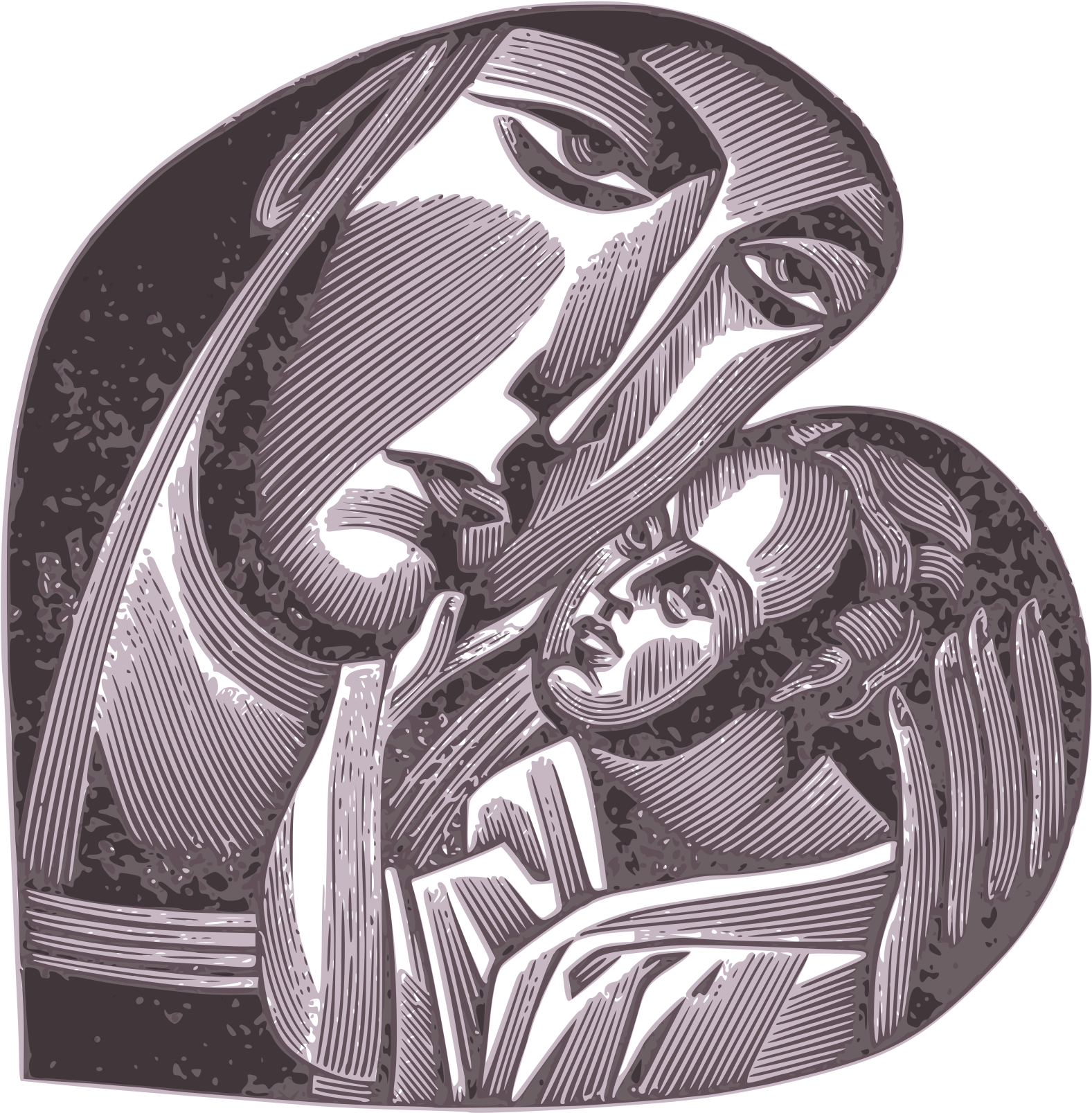 This Free Icons Png Design Of Mother And Child 05 (1697x2400), Png Download