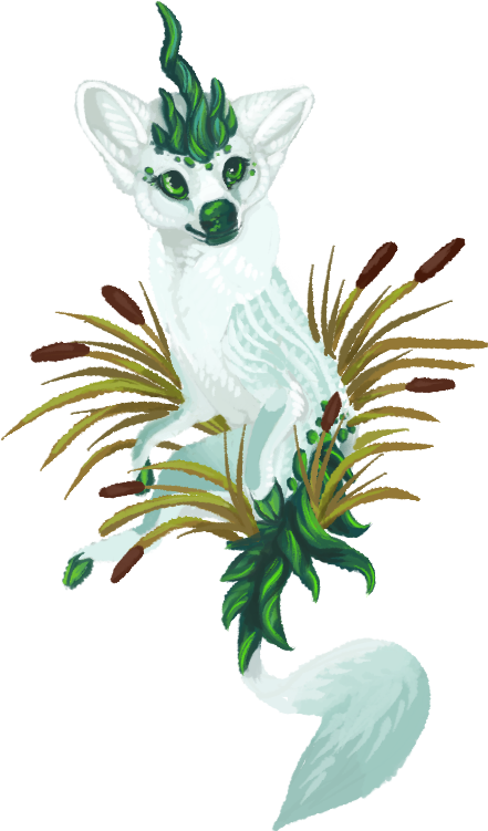 Cattail Tea - Illustration (441x751), Png Download