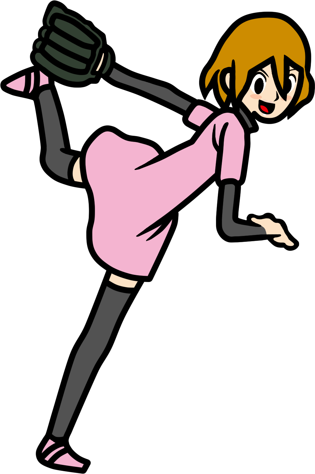 Pitcher No Hat - Rhythm Heaven Fever Pitcher (1004x1544), Png Download