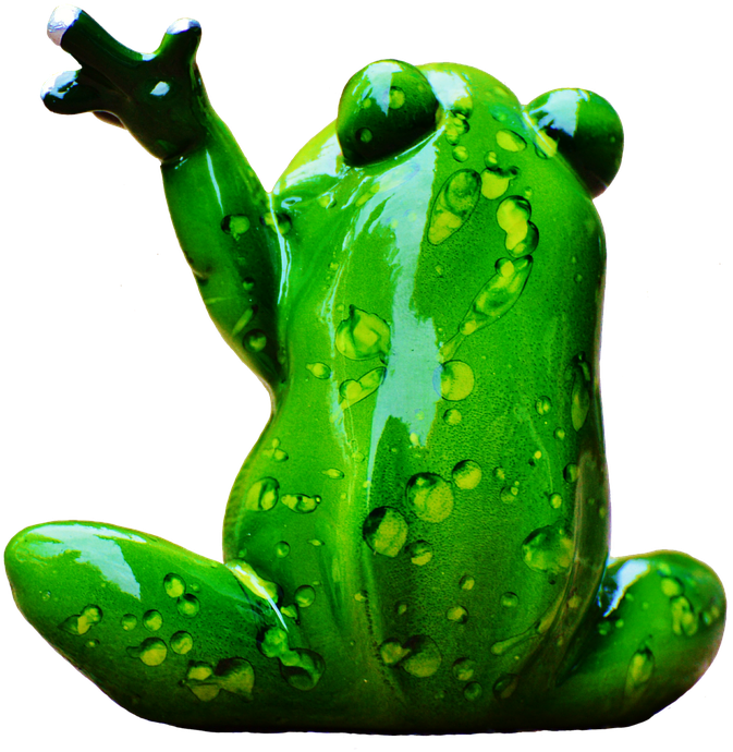 Frog, Figure, Wave, Funny, Cute, Animal, Fun, Sweet - Farewell Frog (720x720), Png Download