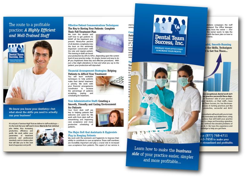Brochure Design For Dental Team Success In Clearwater, - Products And Services Brochure (830x603), Png Download