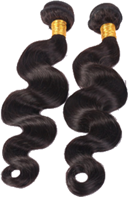 Peruvian Body Wave Hair Natural Black 7a 16,16 Inches - Hair Bundles Transparent Background (600x905), Png Download