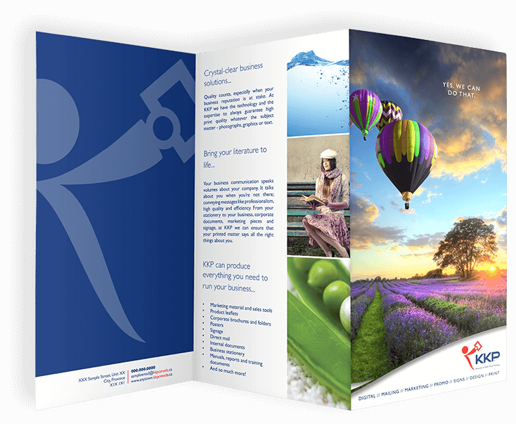 Brochures And Marketing Materials - Hot Air Balloon (734x603), Png Download