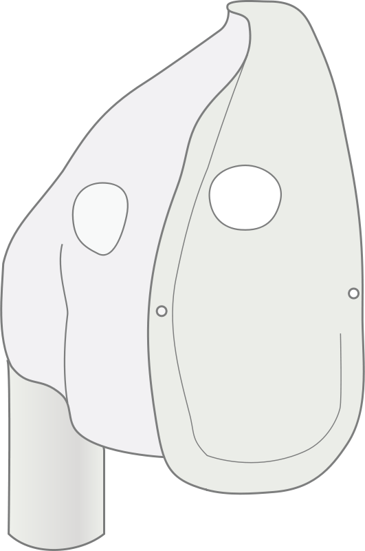 Oxygen Mask Clipart (531x800), Png Download