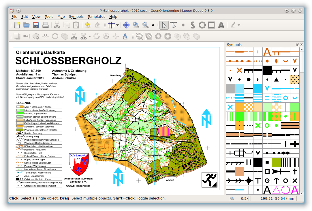 An Orienteering Map In Oo Mapper - Map (1107x759), Png Download