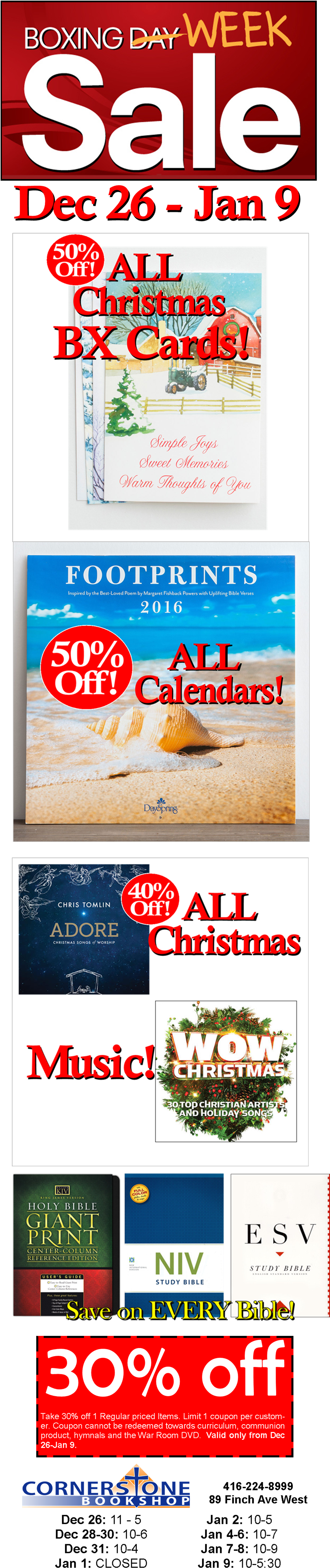 1451099009 Boxing Week - Flyer (974x4648), Png Download