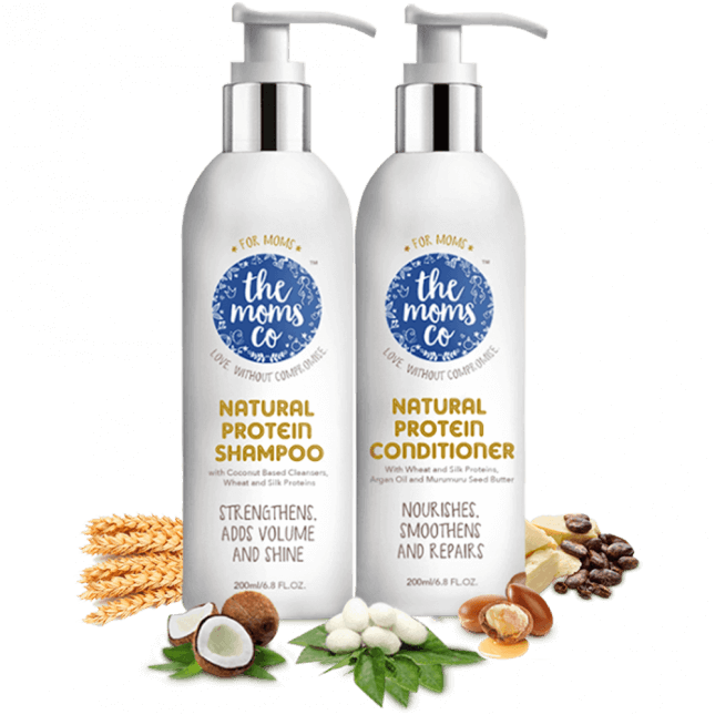 Protein Hair Care Bundle - Moms Co Natural Protein Shampoo (645x645), Png Download