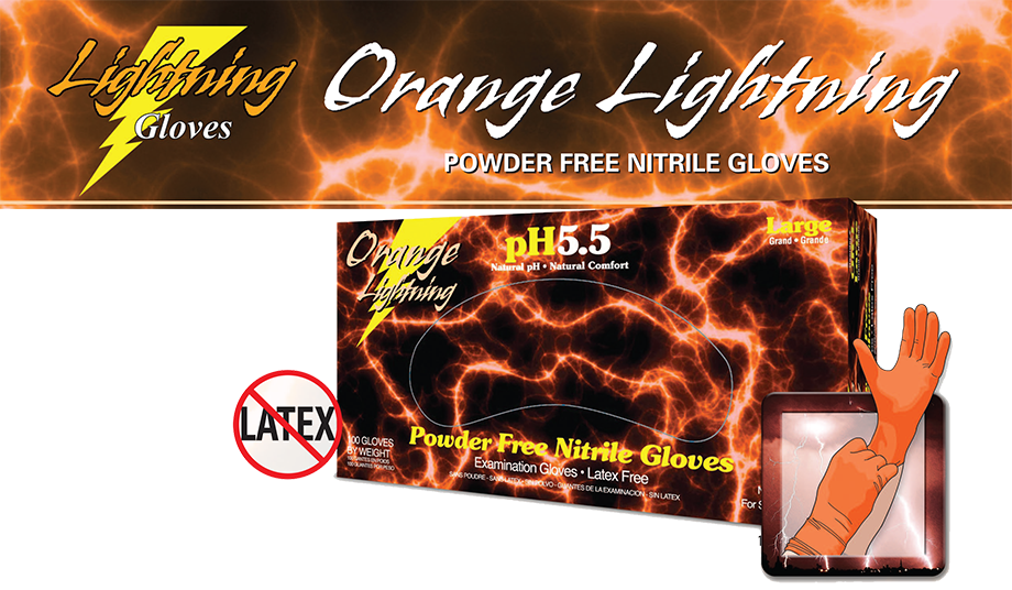 Orange Lightning Gloves - Flyer (920x536), Png Download