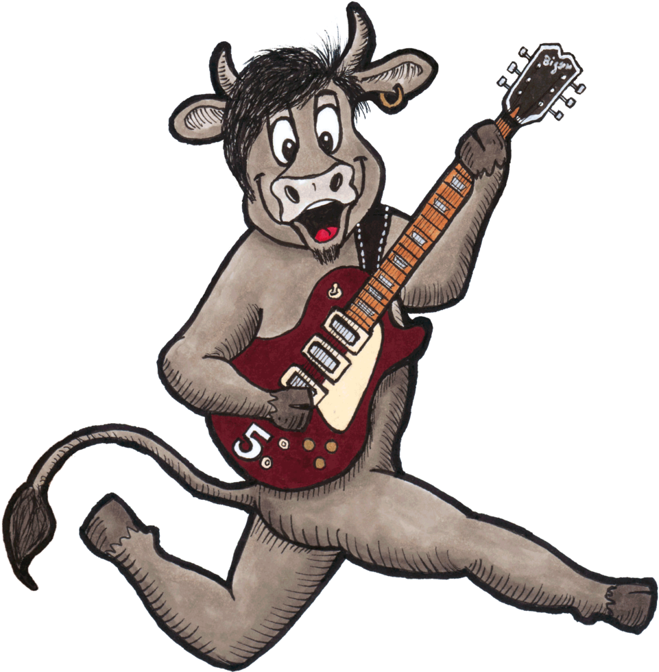 Sedge Guitar Jumping500 - Cartoon (1000x1027), Png Download