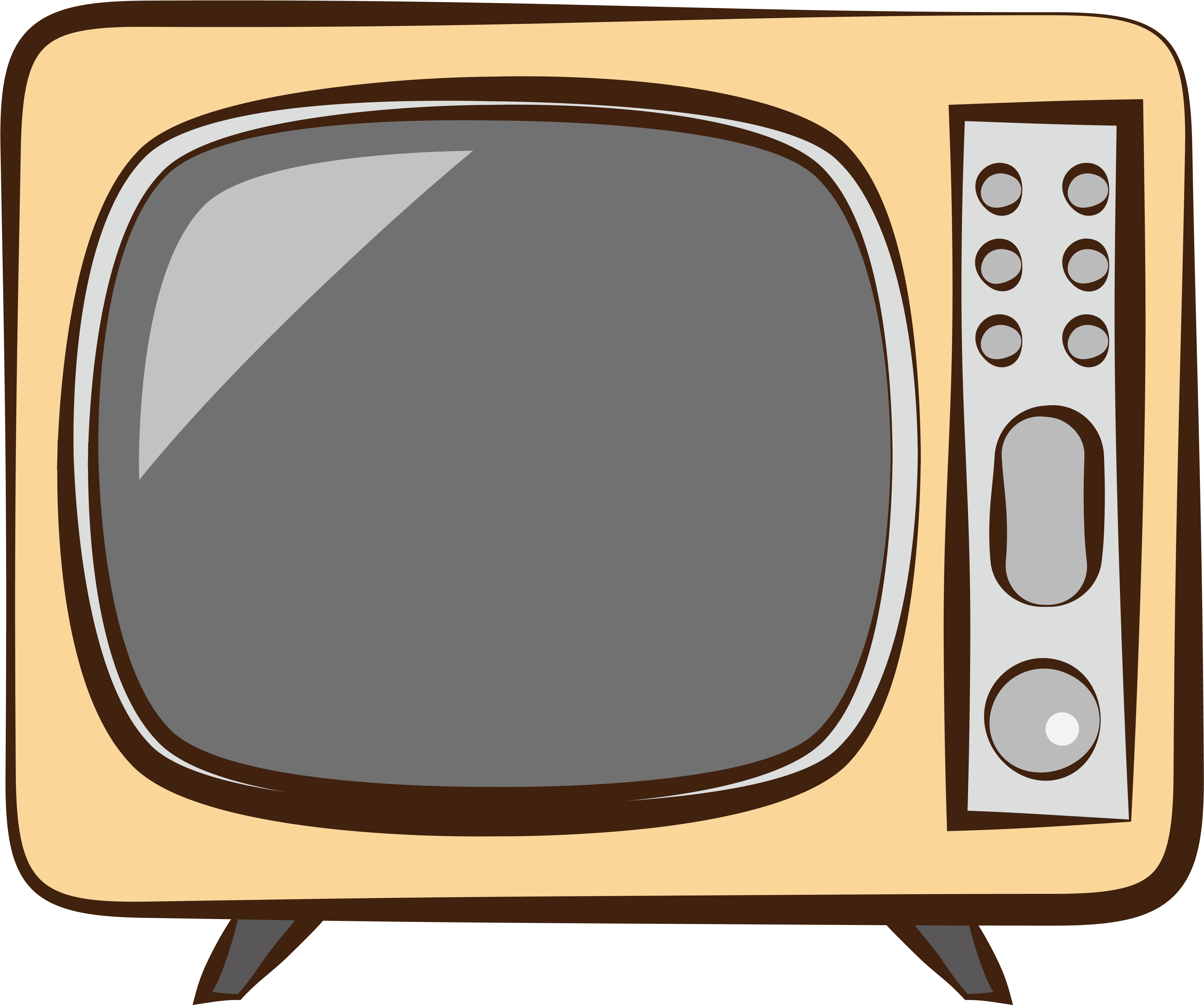 Tv Retro Electrical Appliances Daily Necessities Png (8334x8334), Png Download