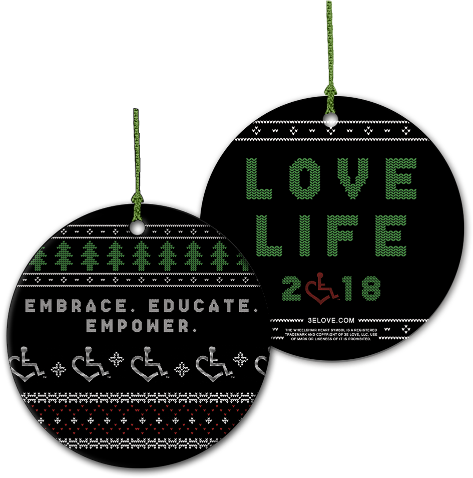 The 2018 3e Love Holiday Ornament - Number (1000x1000), Png Download