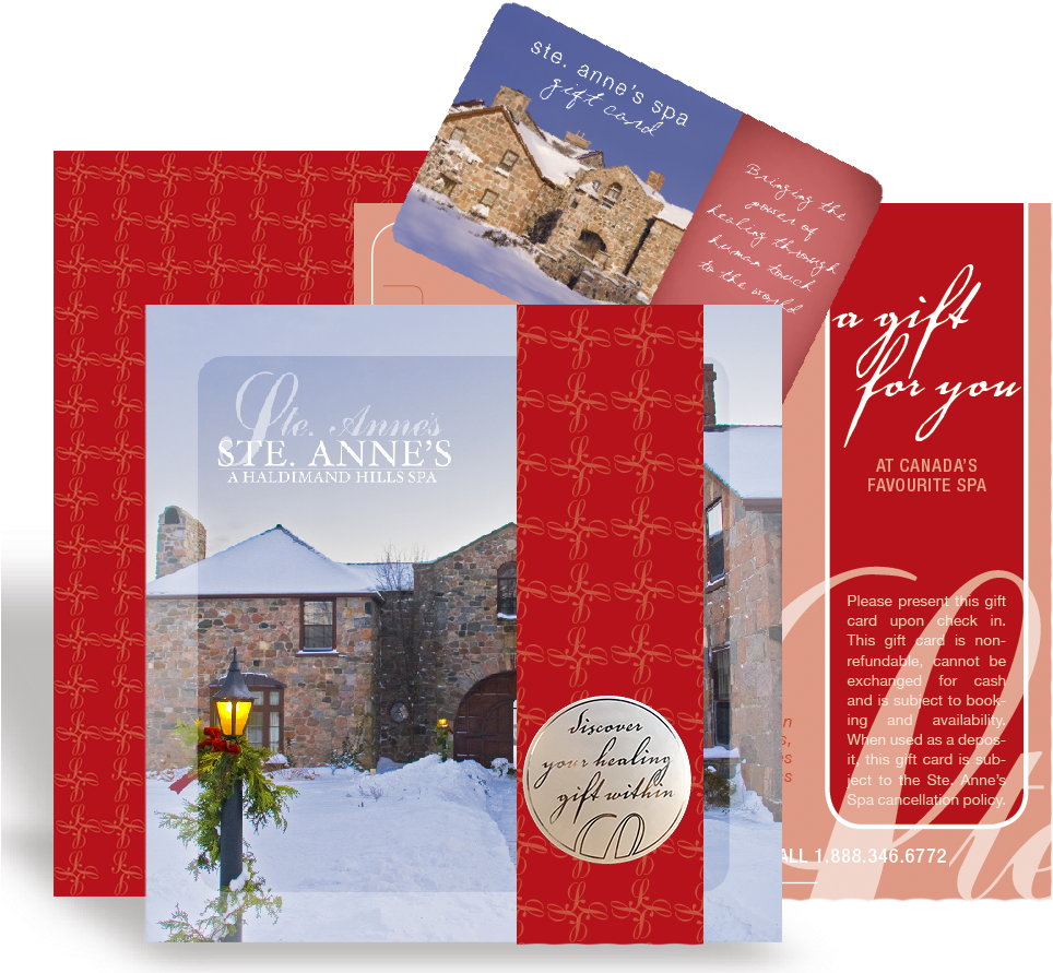 Anne's Spa Gift Card - Christmas Card (1000x1000), Png Download