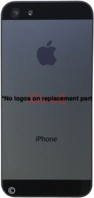 Black Iphone 5 Back Case Replacement - Iphone 5 Black Back (800x800), Png Download