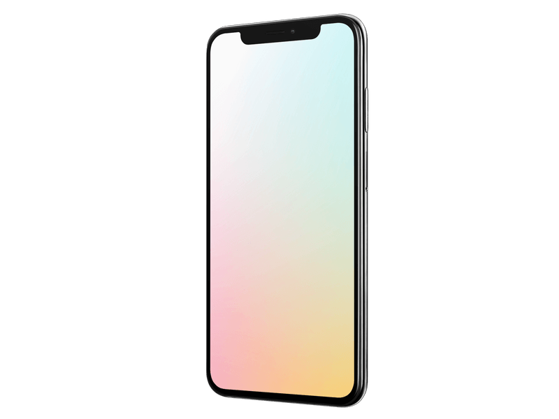 Iphone X Mockup With Colorful Back - Iphone X Mockup (800x600), Png Download