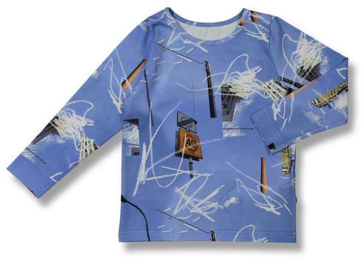 Vimma Long Sleeve Shirt Pau Liikennemerkki Sininen - Dragonfly (800x800), Png Download