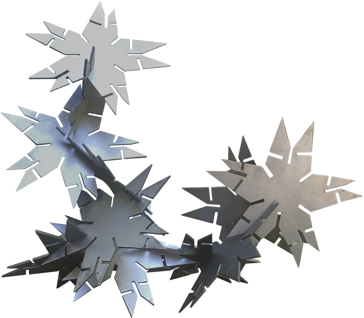Christine Vert Iron Star Sculpture Modern Style Sculpture - Christmas Ornament (1200x1200), Png Download