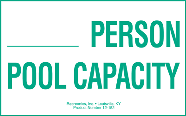 Pool Capacity Swimming Pool Sign Is For Commercial - Jcb Credit Card (600x600), Png Download