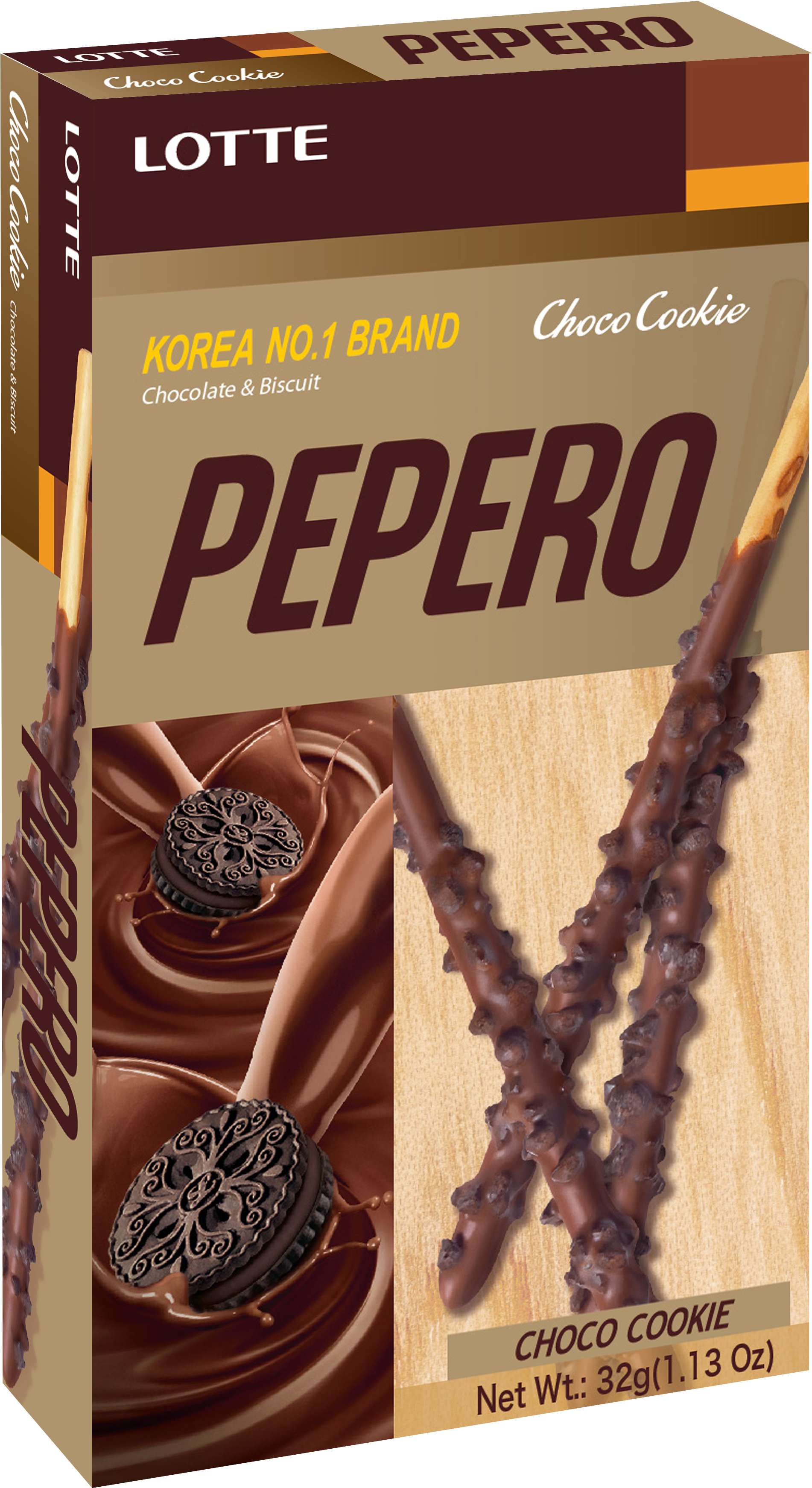 Pepero Choco Cookie *new - Lotte Pepero Chocolate Cookie (3000x4000), Png Download