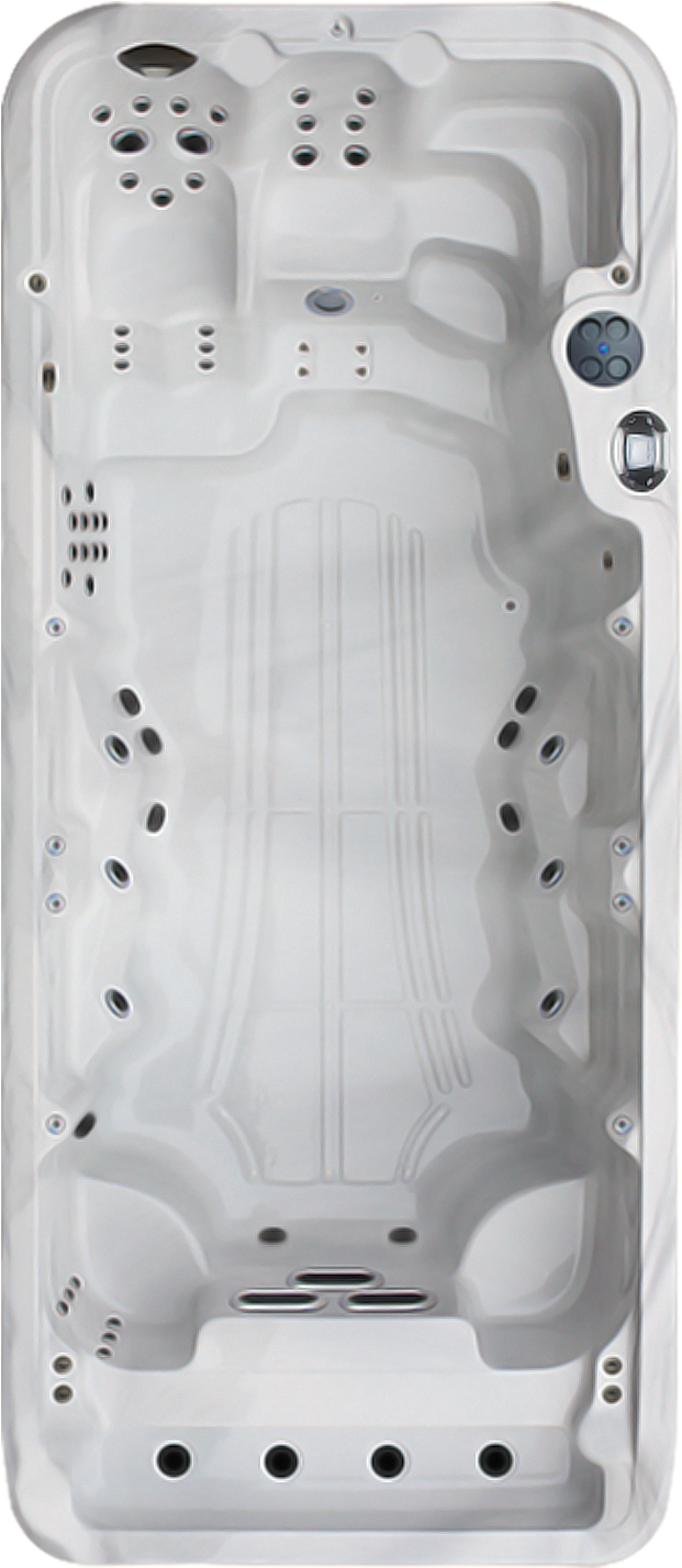 Coast Spas Wellness Infinity Ultra 52 Swim Spa - Bathtub (750x1500), Png Download