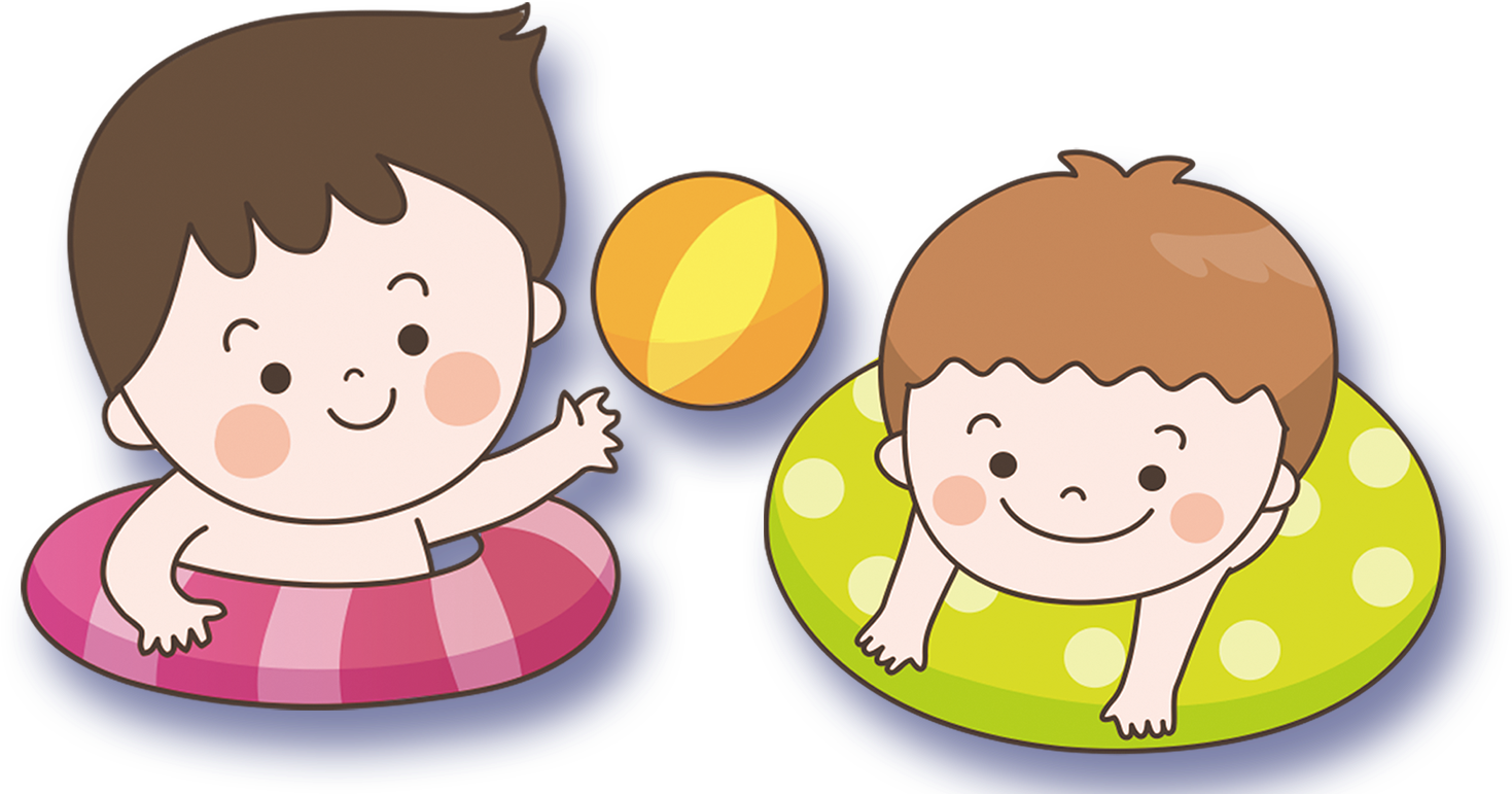 Child Swimming Clipart - Babies Swimming Clipart (1513x800), Png Download